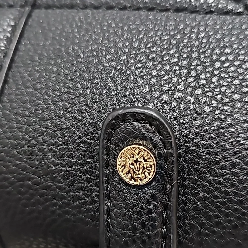 Anne Klein Logo Midi Satchel Black